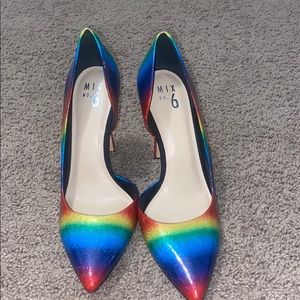 Rainbow heels